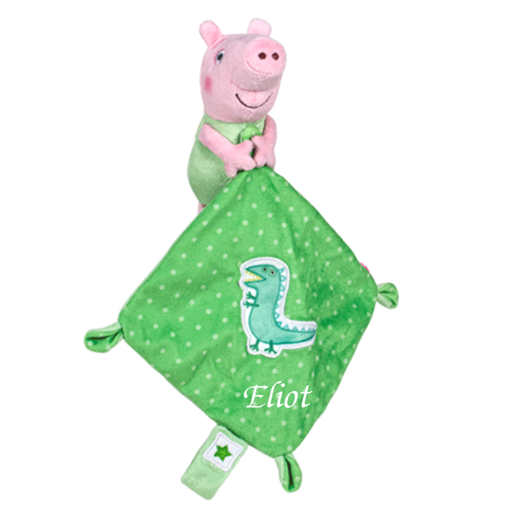 Peppa pig - plush + comforter green crocodile 25 cm 